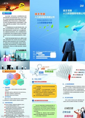 人力資源服務(wù)三折頁(yè)圖片素材指南 高效視覺(jué)傳達(dá)的核心要素
